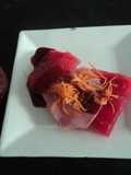 Emparedado de Sandía con zanahoria, jamón y chamoy para tiempos de calor