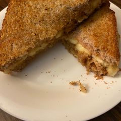 A picture of Grilled peanut butter & banana sandwich.
