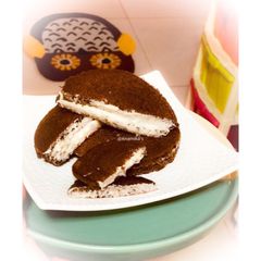 A picture of 4 Ingredients: Oreos Dora Cake or Dorayaki.