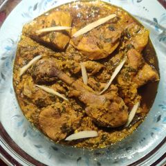 A picture of Methi Chicken.
