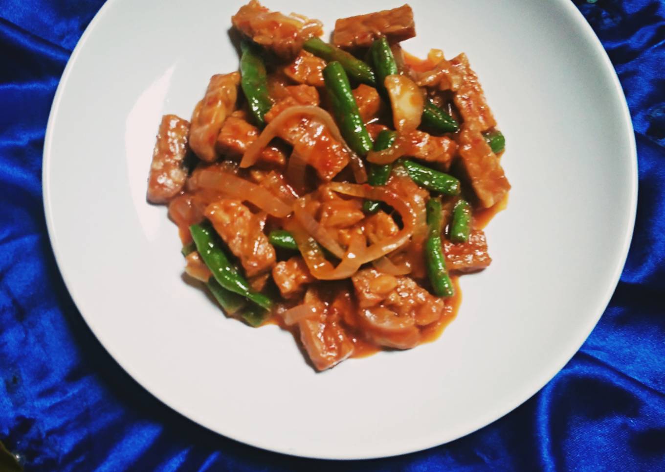 Tempe Buncis Saos Padang