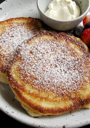 A picture of Cottage Cheese Pancakes.