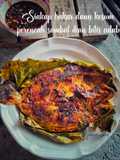 Siakap bakar daun kesum perencah sambal ikan bilis adabi