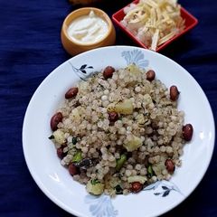 A picture of Sabudana khichdi.