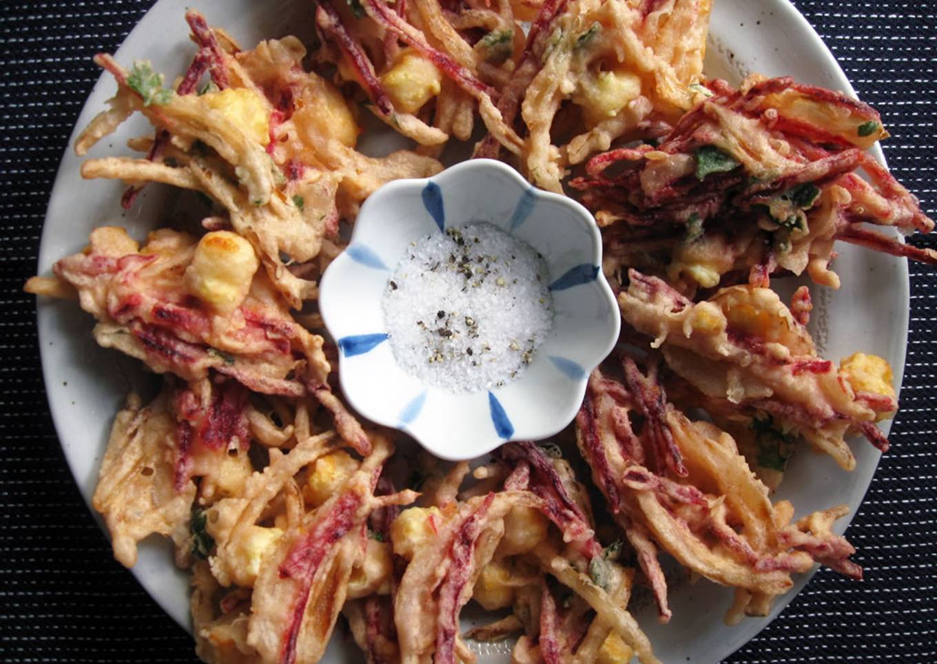 Beetroot & Onion ‘Kakiage’ Tempura