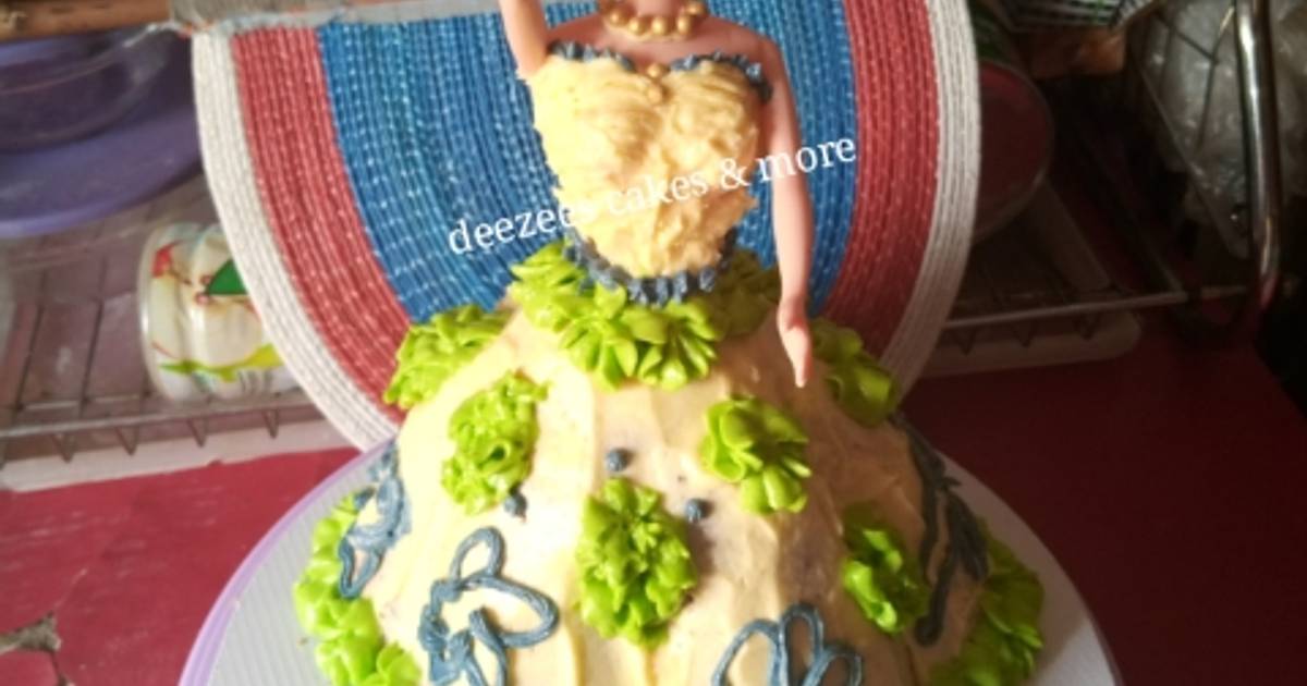 Angel's Cakes Bakes by Jyoti - 2 in 1 Barbie doll cake for sisters who  celebrated their birthday together. 💃👭 Eggless oreo buttercream doll cake  with rosette dresses 🎂 #oreobuttercreamcake #cake #buttercream #