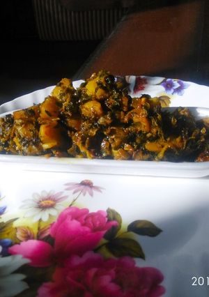 A picture of Traditional methi bhaaji.