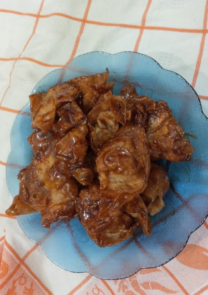 Foto resep Pangsit Goyeng Asam Manise