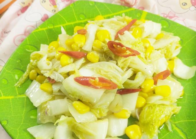 Resep Dan Cara Membuat Sawi Putih Jagung Manis Pasti Enak Arenatani