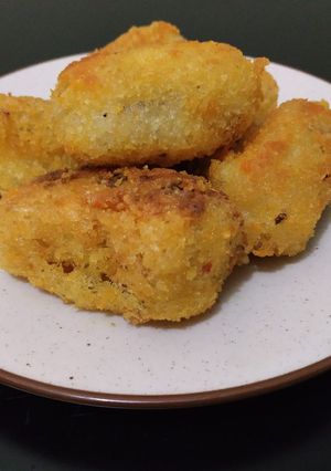 Foto resep Nugget Uli Ketan Isi Oncom dan ayam pedas