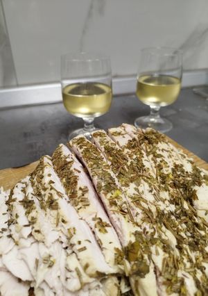 Foto di Petto di tacchino alle erbe cotto a bassa temperatura