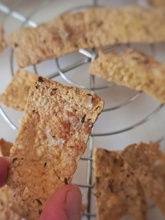 Una foto de Chips de tofu al horno