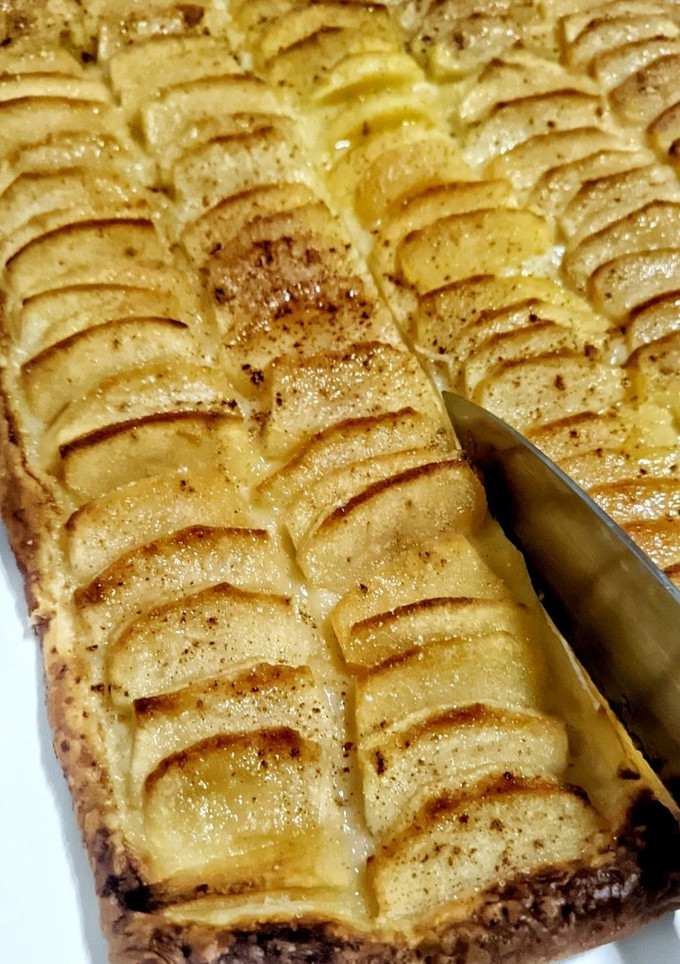 Una foto de Tarta extra fina de manzana