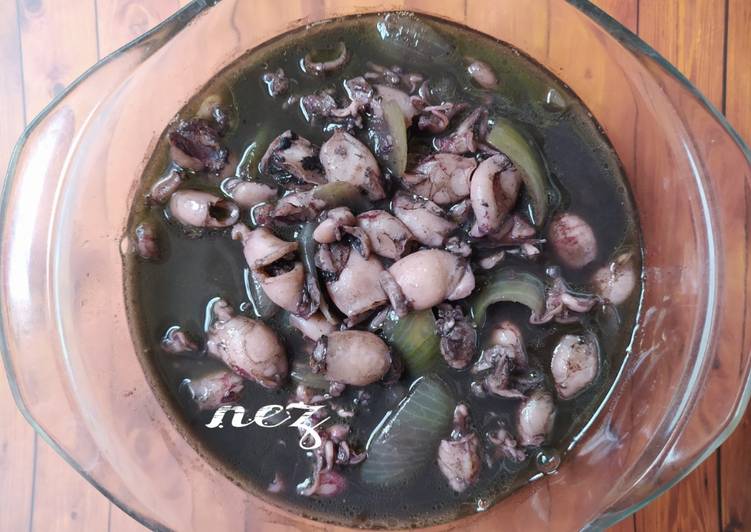 urutan Memasak Baby Cumi Hitam Anti Gagal