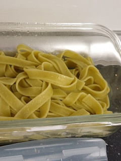 Una foto de Pasta espinacas