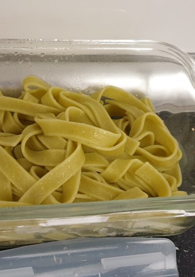 Una foto de Pasta espinacas