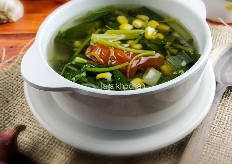 Sayur bayem simpel murmer