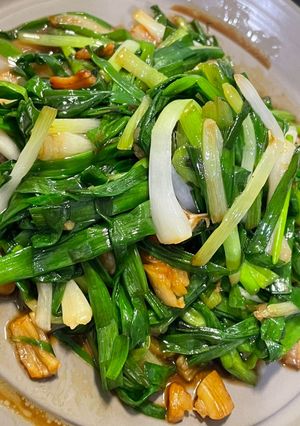 醬炒珠蔥珠貝 的食譜成品照片