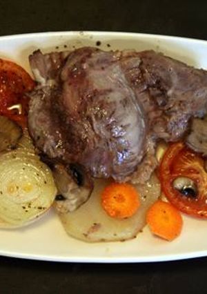 Una foto de Carrilladas de cerdo al horno