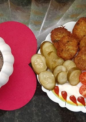 عکسی از دستور کتلت سیب زمینی 🥔🧄🥖🤗