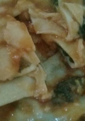 Una foto de Capeletis de acelga con tapas de empanada