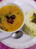 TIMATAR DAAL AALO WITH BUTTER ZEERA RICE😋