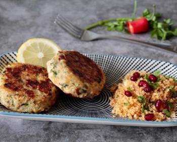 Without Fail Prepare Recipe Smoked haddock Fish cake with pomegranate couscous Delicious Steady