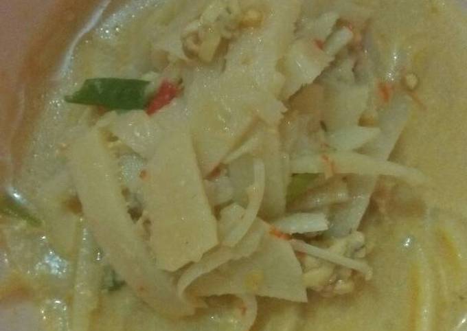 Resep Rebung kuah santan Anti Gagal