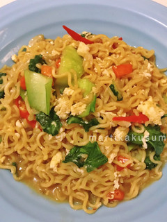 Foto resep Mie nyemek (indomie goreng)
