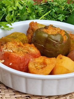 صورة لوصفة محشي خضار مشكلة