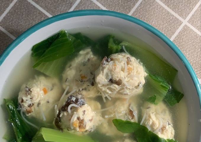 Easiest Way to Cook Perfect Sop Bola Ayam Jamur