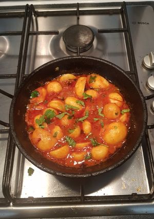 A picture of New potato curry.