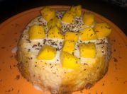 Una foto de postre de mango