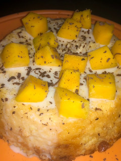 Una foto de Flan de Mango, Queso y Coco!🥭🥥