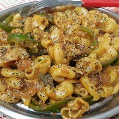 A picture of Saucy macaroni.