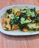 Đậu phụ om dứa