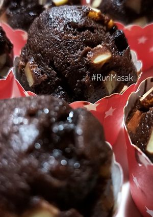 Foto resep Double Chocolate with Cheese Muffin