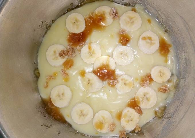 ?‍?Crema con bananas? caramelizadas Receta de Anuchi- Cookpad