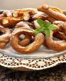 Roscas de leche condensada y esencia de limón sin gluten, sin lactosa