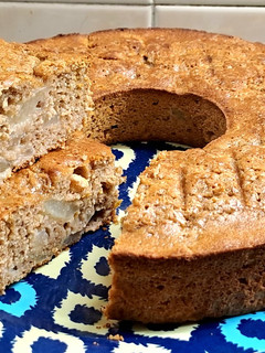 Una foto de Budín de peras integral