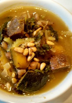 A picture of Vegetable Ribollita 南瓜🎃黑麦面包🍞汤.