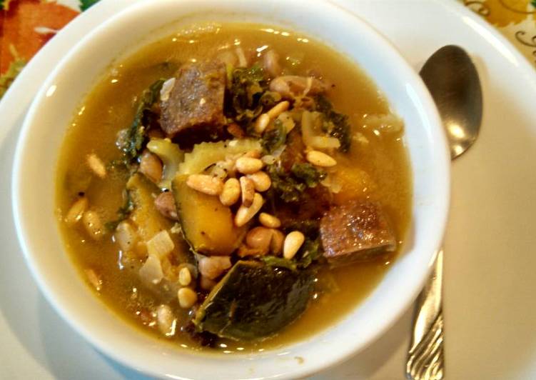 Recipe: Appetizing Vegetable Ribollita 南瓜????黑麦面包????汤