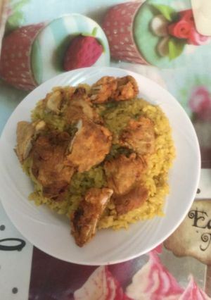 صورة لوصفة رز بالفراخ (ستريبس و ريزو)