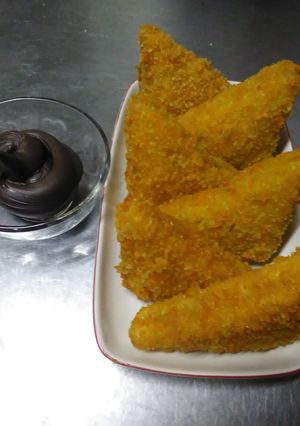 Foto resep Roti goreng isi selai coklat