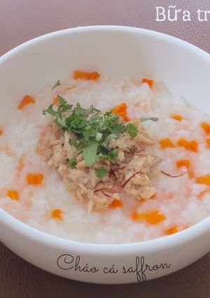 Hình của món Cháo cá saffron - ăn dặm.