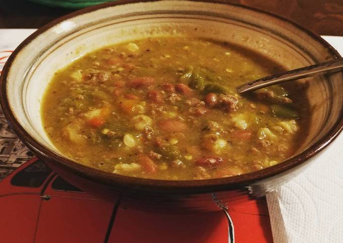 Recipe of Any-night-of-the-week My Spin (Arellano Spin) on Hatch Green Chili (Colorado Native)