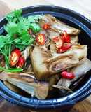 Mít non kho tộ chay