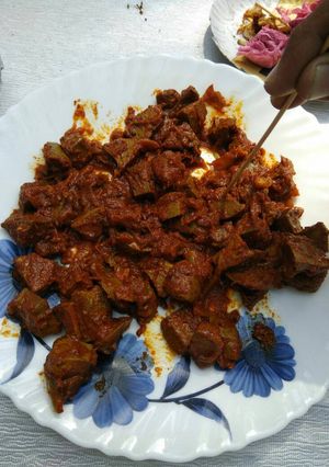 A picture of Fried Masala Mutton.
