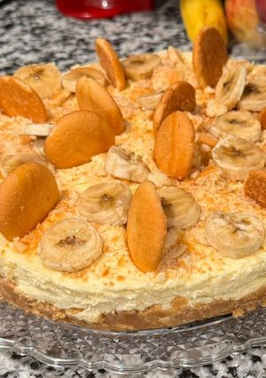 A picture of No Bake Banana Pudding Cheesecake.