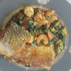 A picture of Okor soup.